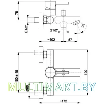 Смеситель Armatura Neda 5824-010-81 картинка 2